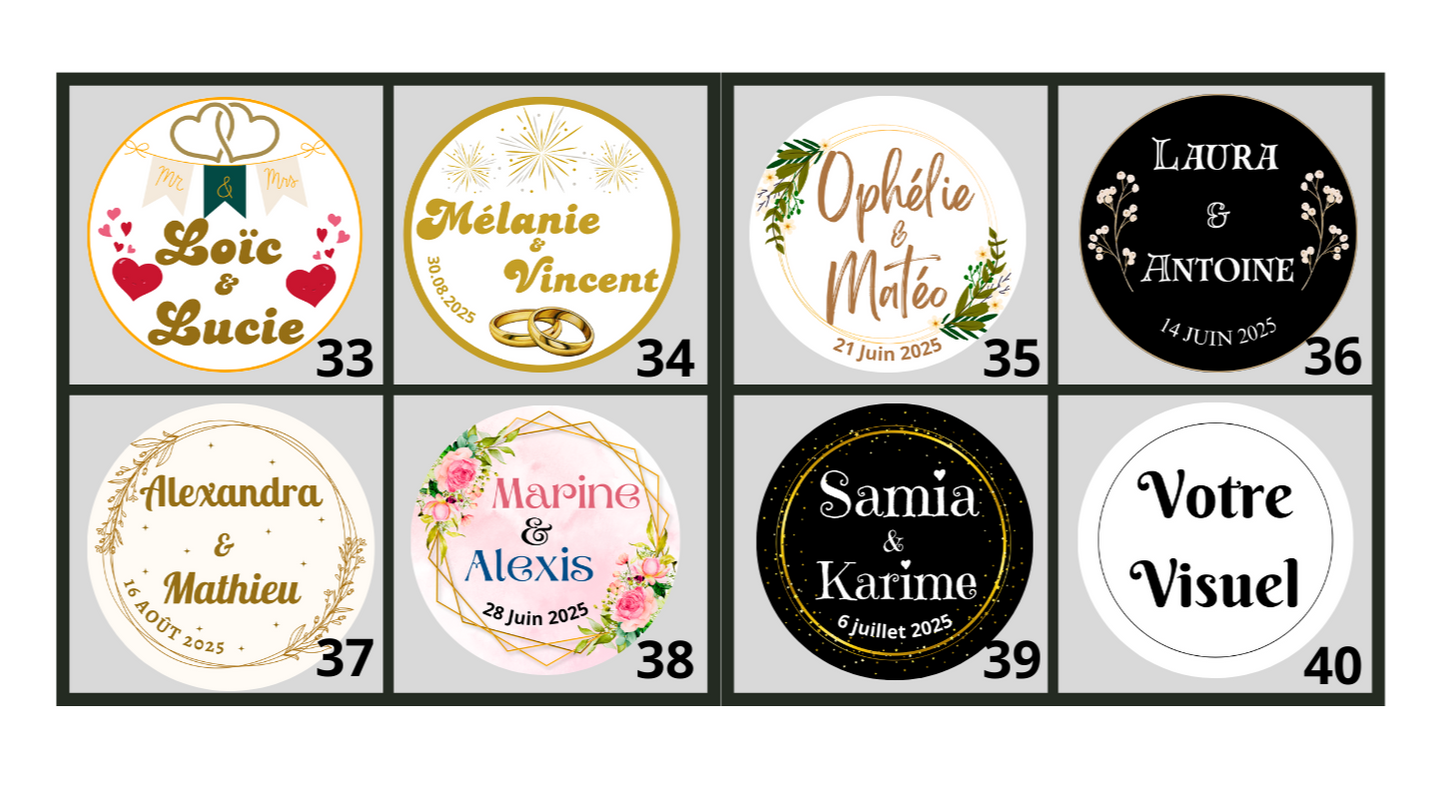 🐝 Pot De Miel 50G à personnaliser Pour Vos Mariages 🐝