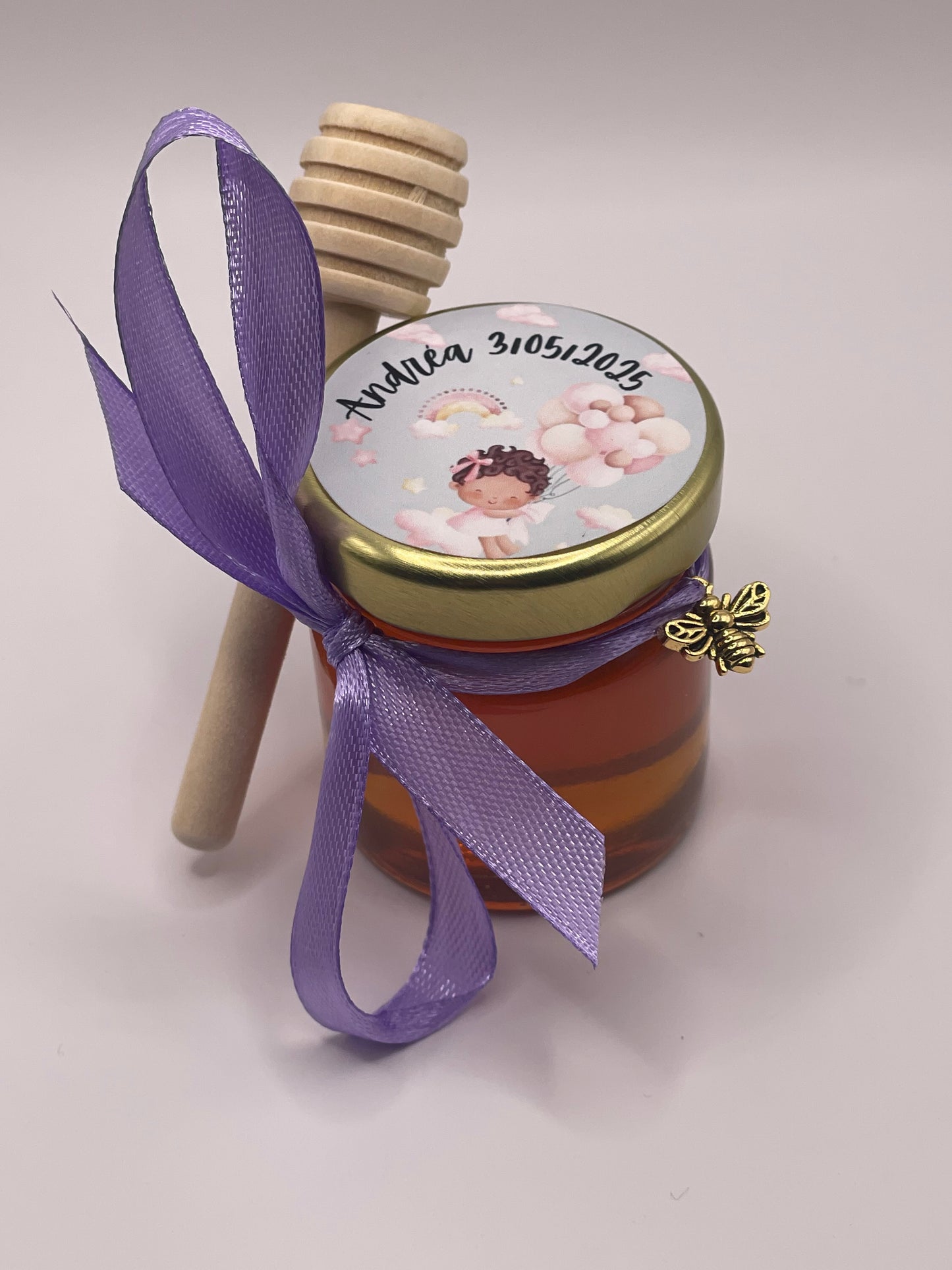 🐝 Pot De Miel 50G à personnaliser Pour Vos Baptême 🐝