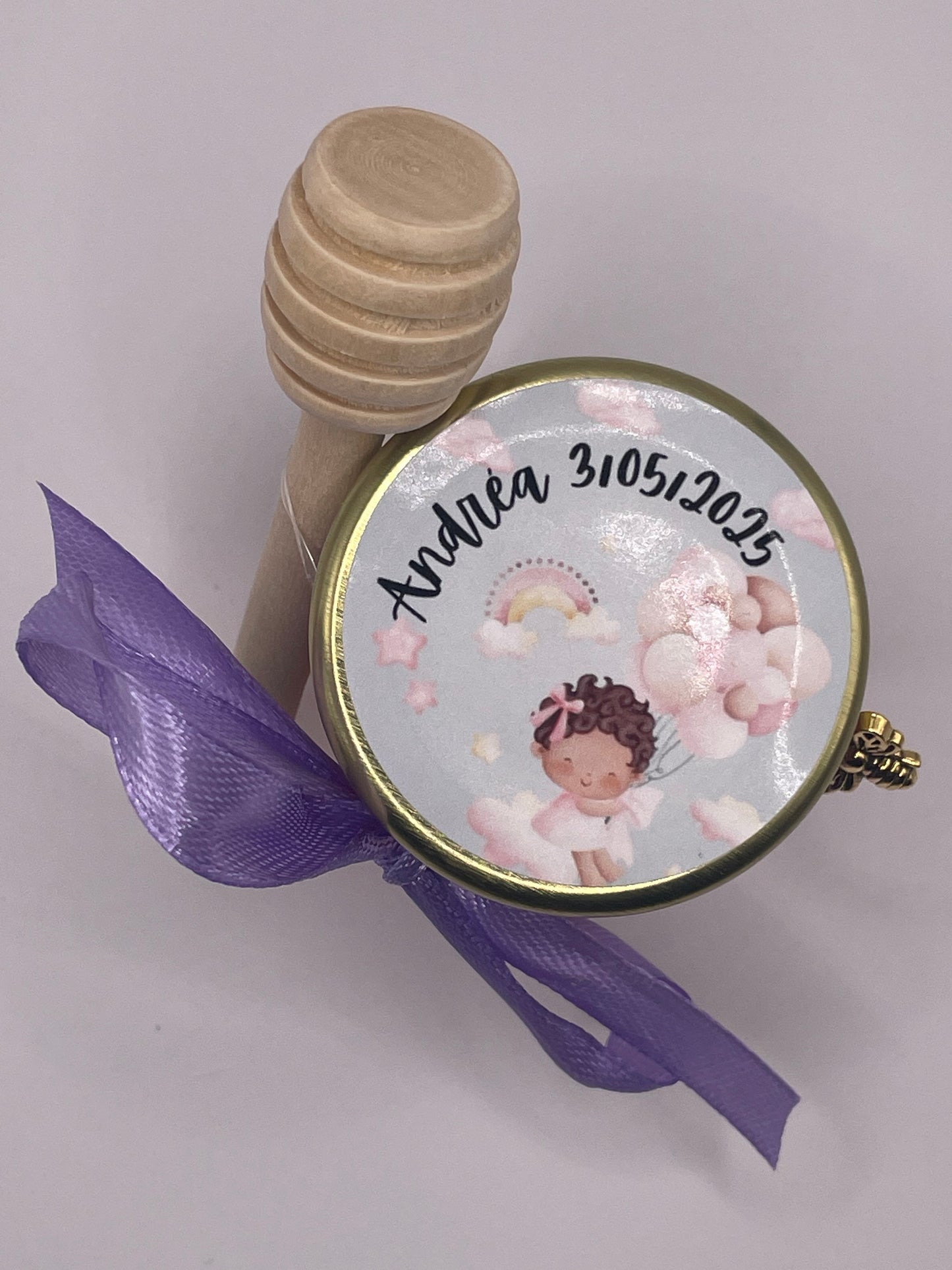 🐝 Pot De Miel 50G à personnaliser Pour Vos Baptême 🐝