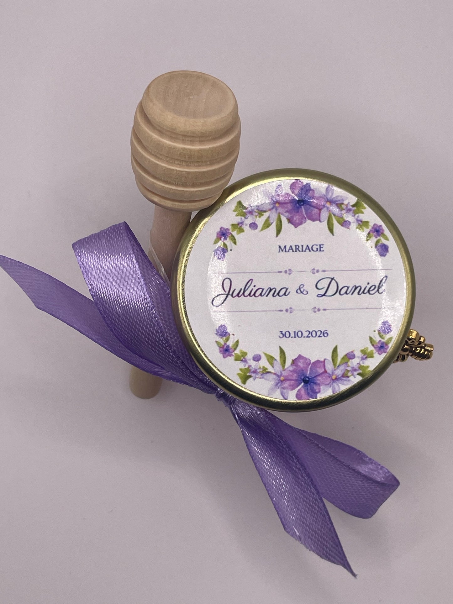🐝 Pot De Miel 50G à personnaliser Pour Vos Mariages 🐝