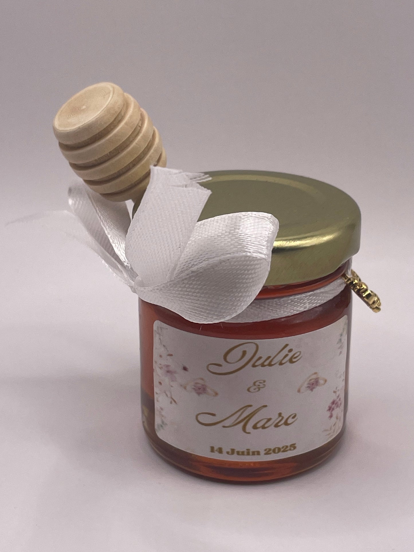 🐝 Pot De Miel 50G à personnaliser Pour Vos Mariages 🐝