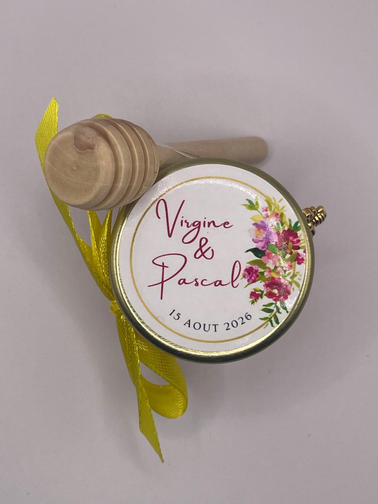 🐝 Pot De Miel 50G à personnaliser Pour Vos Mariages 🐝