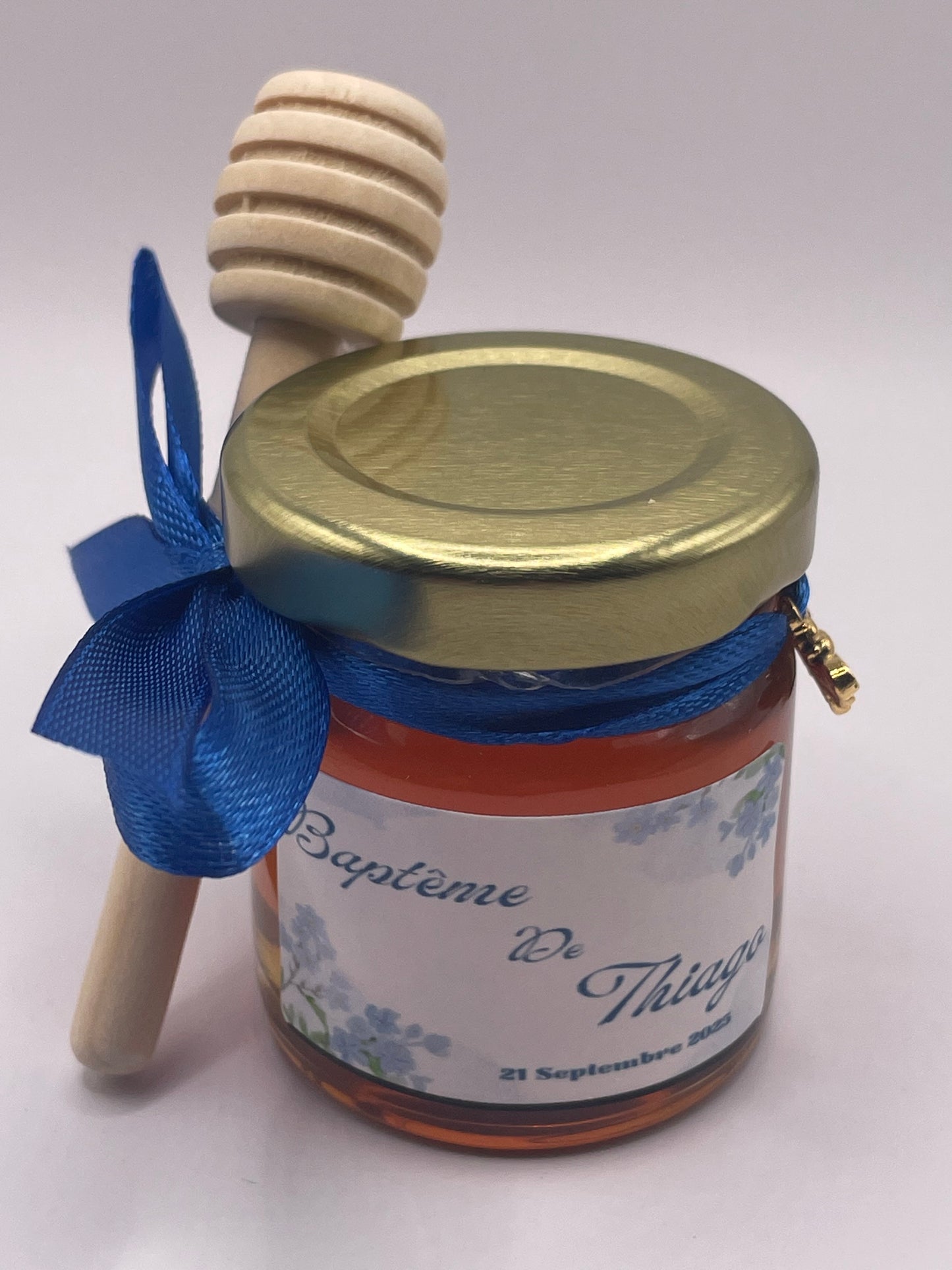 🐝 Pot De Miel 50G à personnaliser Pour Vos Baptême 🐝