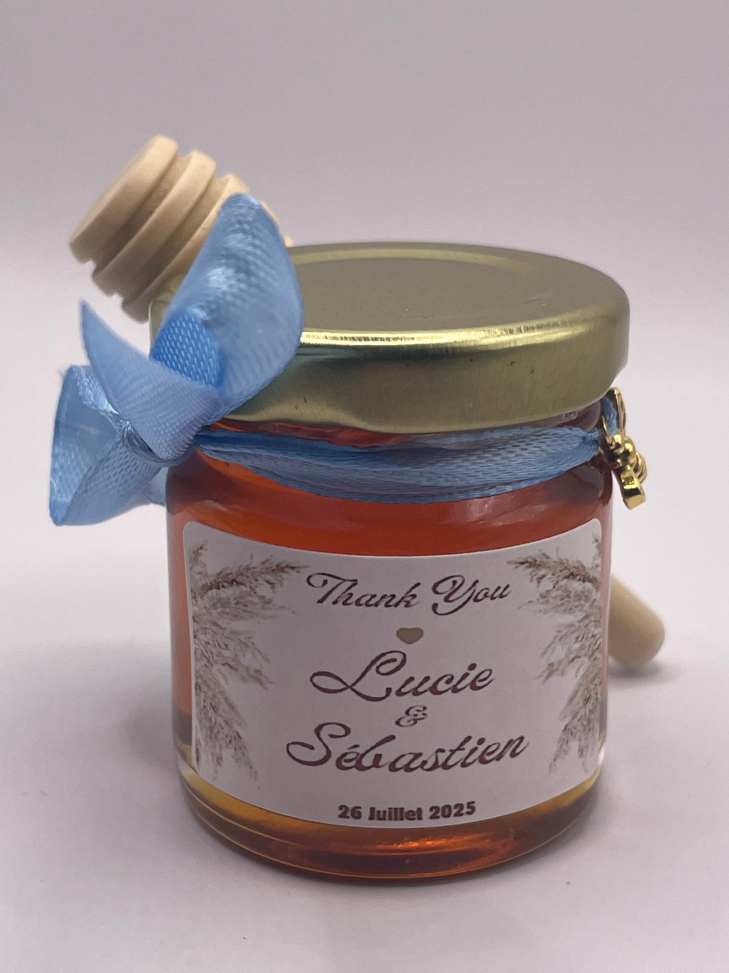 🐝 Pot De Miel 50G à personnaliser Pour Vos Mariages 🐝