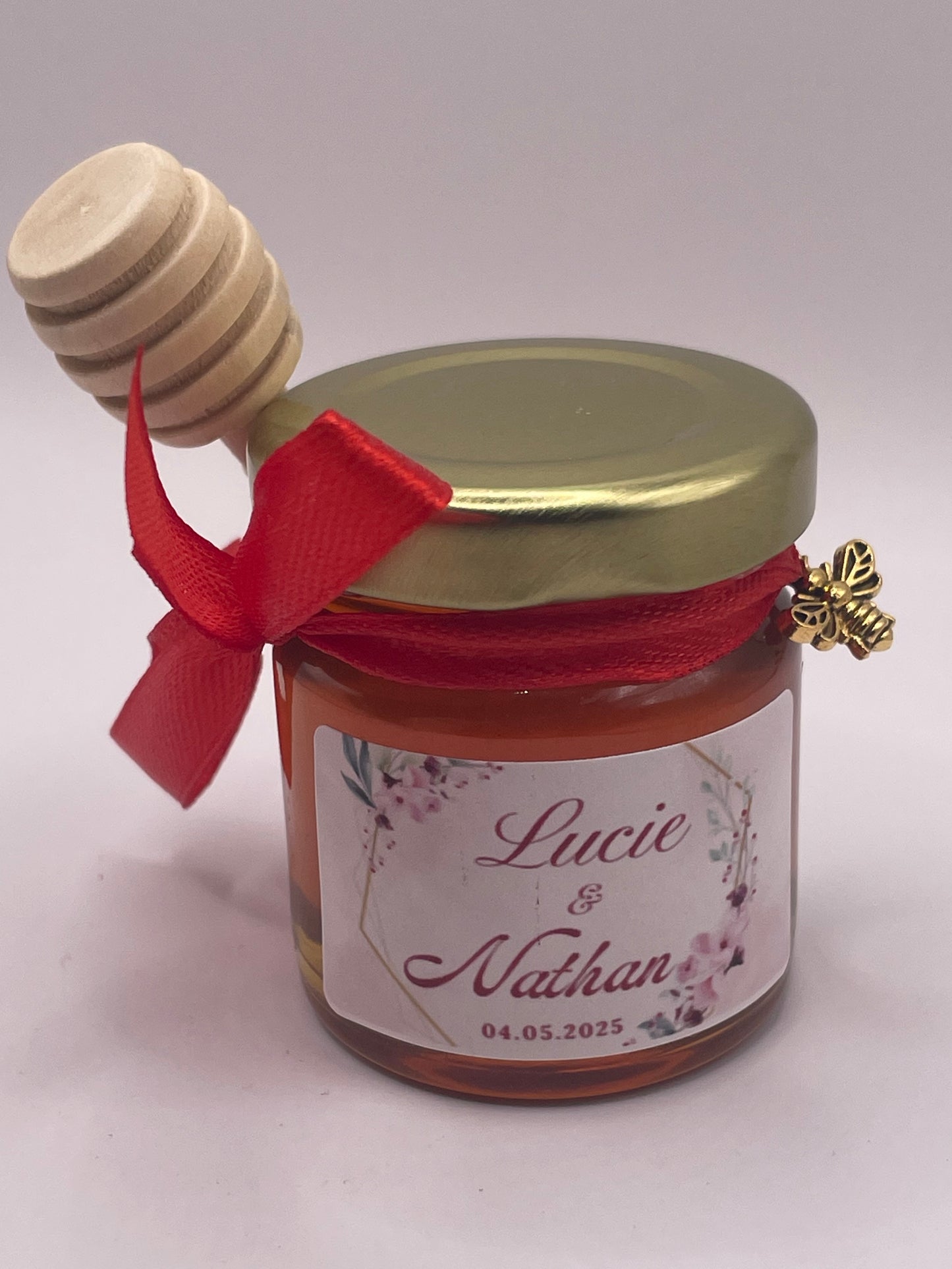 🐝 Pot De Miel 50G à personnaliser Pour Vos Mariages 🐝