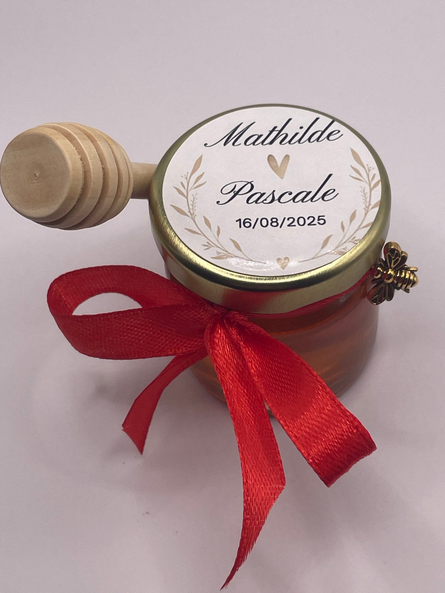 🐝 Pot De Miel 50G à personnaliser Pour Vos Mariages 🐝