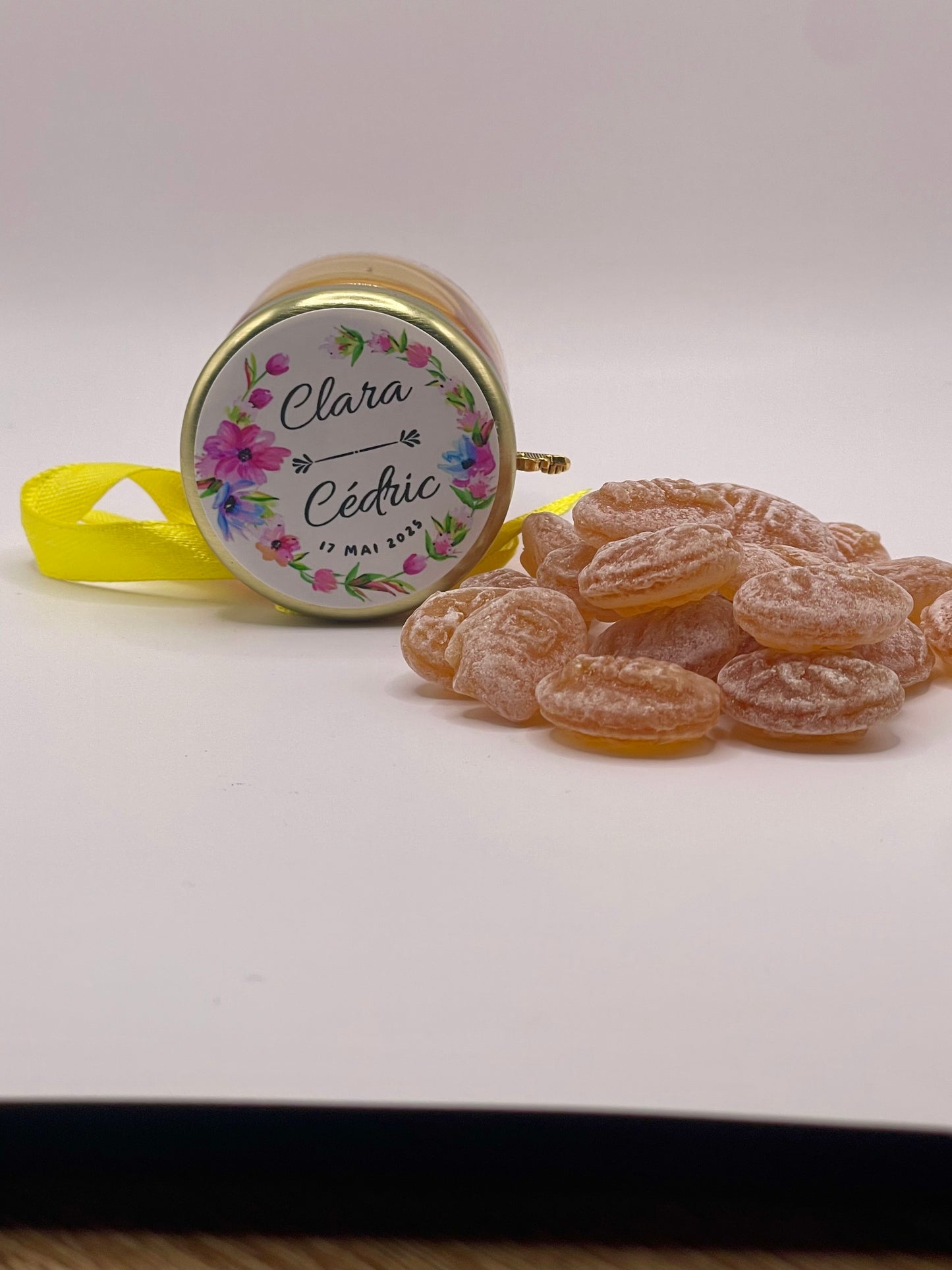 🍬Cadeaux invités- Pot De Bonbon Au Miel 40ml à personnaliser Pour Vos Anniversaire 🍬