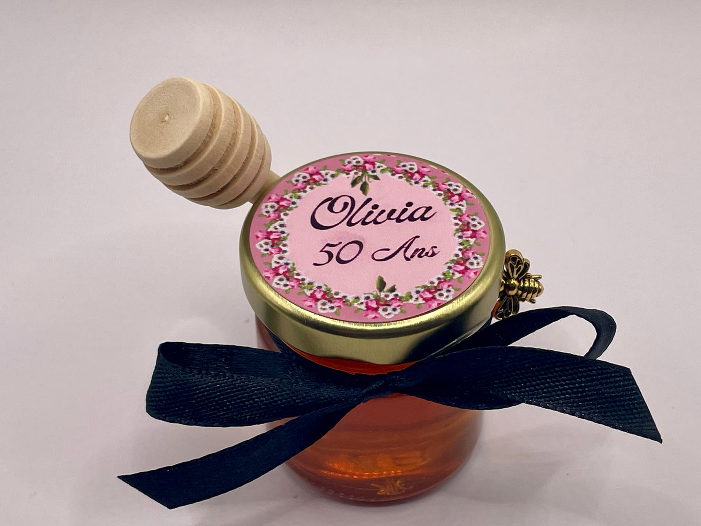 🐝 Pot De Miel 50G à personnaliser Pour Vos Mariages 🐝