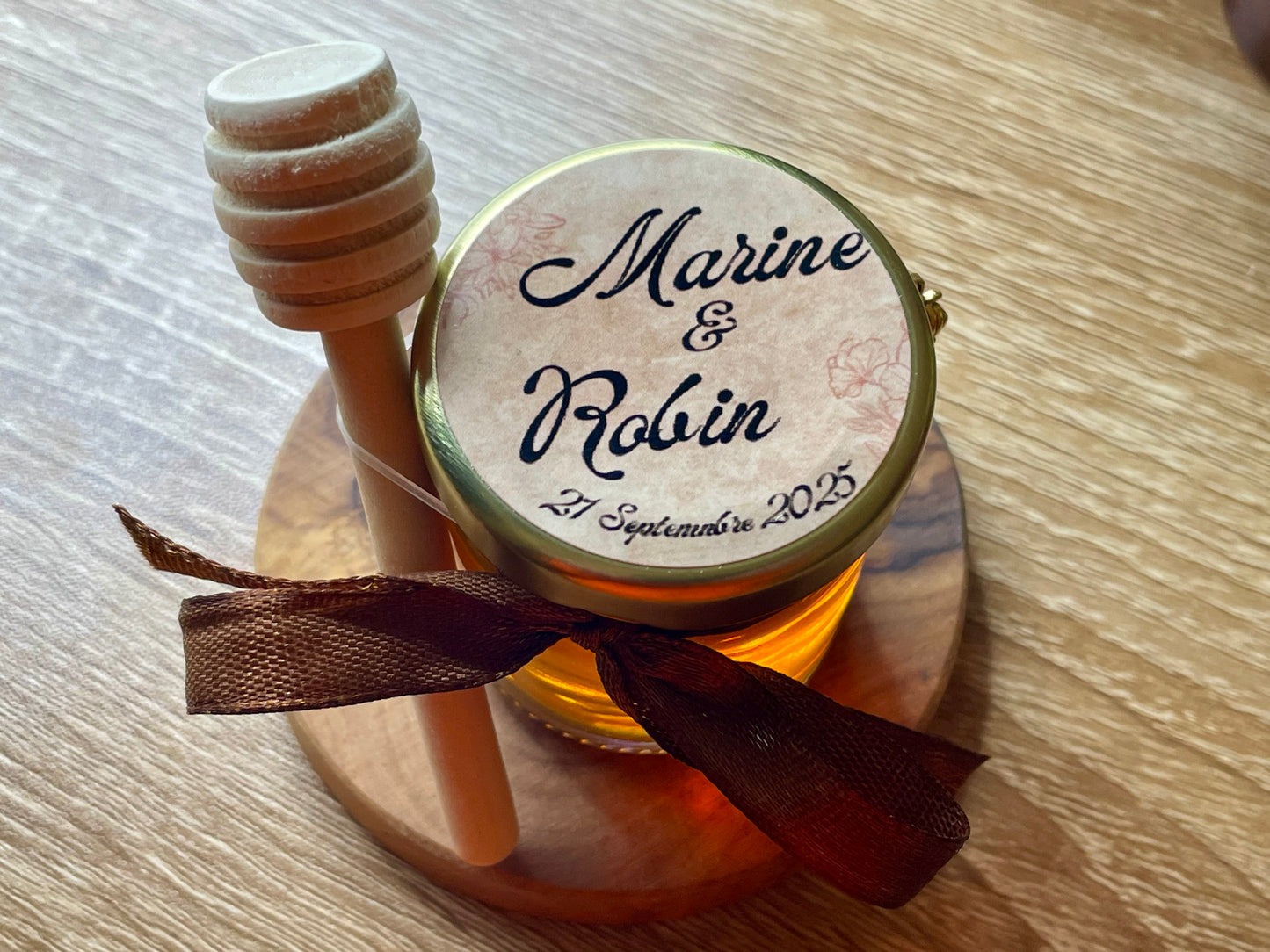 🐝 Pot De Miel 50G à personnaliser Pour Vos Mariages 🐝