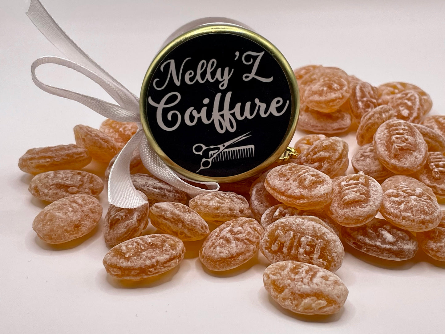 🍬Cadeaux invités- Pot De Bonbon Au Miel 40ml à personnaliser Pour Vos Entreprises Et Vos Clients 🍬