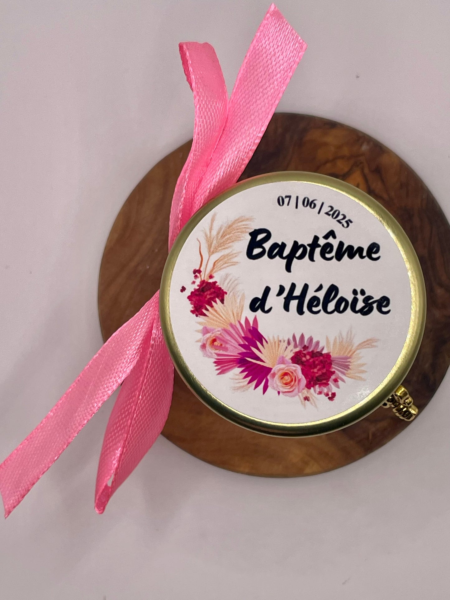 🐝 Cadeaux invités-Pot De Miel 50G à personnaliser Pour Vos Baptême 🐝