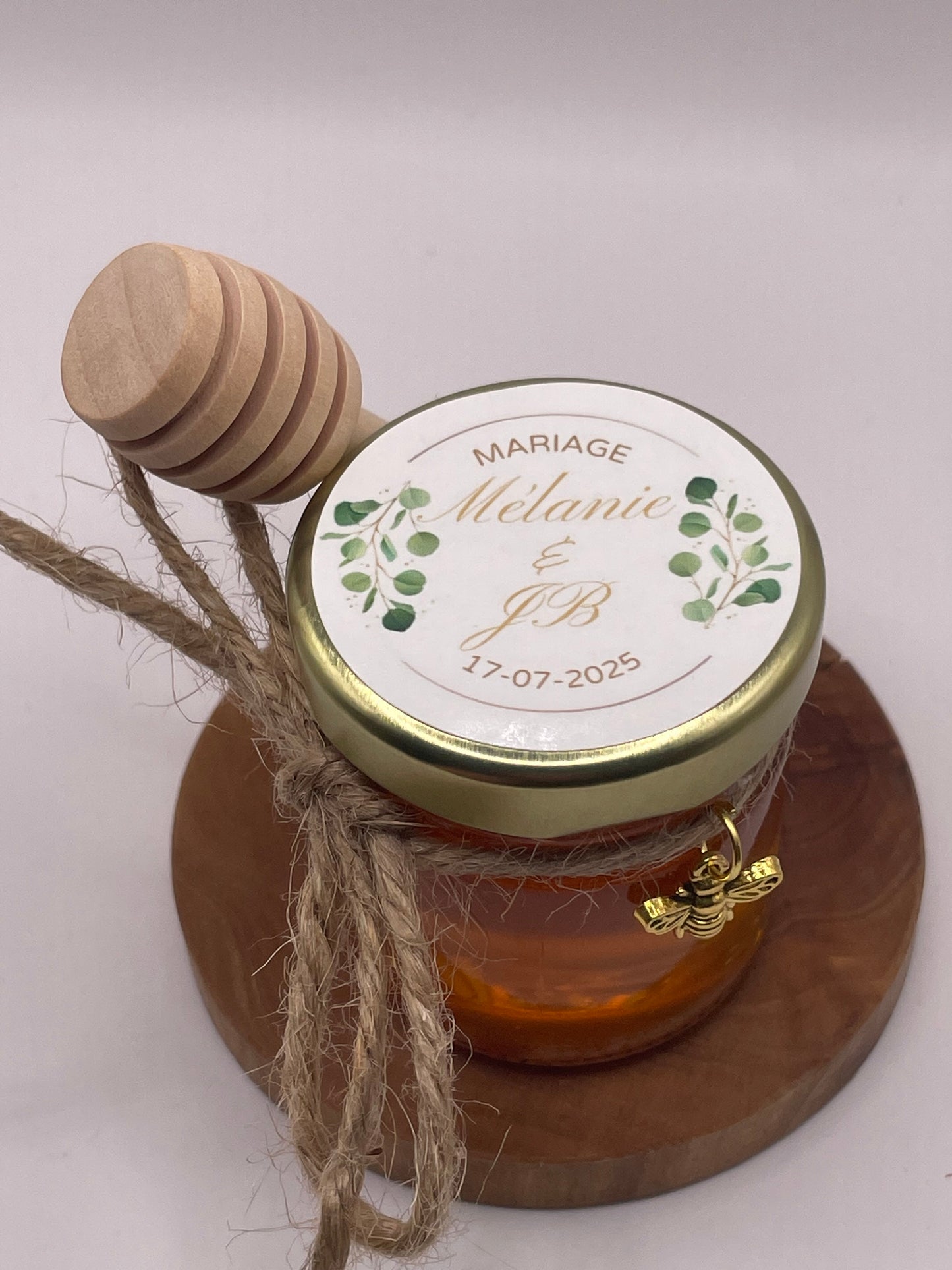 🐝 Cadeaux invités-Pot De Miel 50G à personnaliser Pour Vos Mariages 🐝