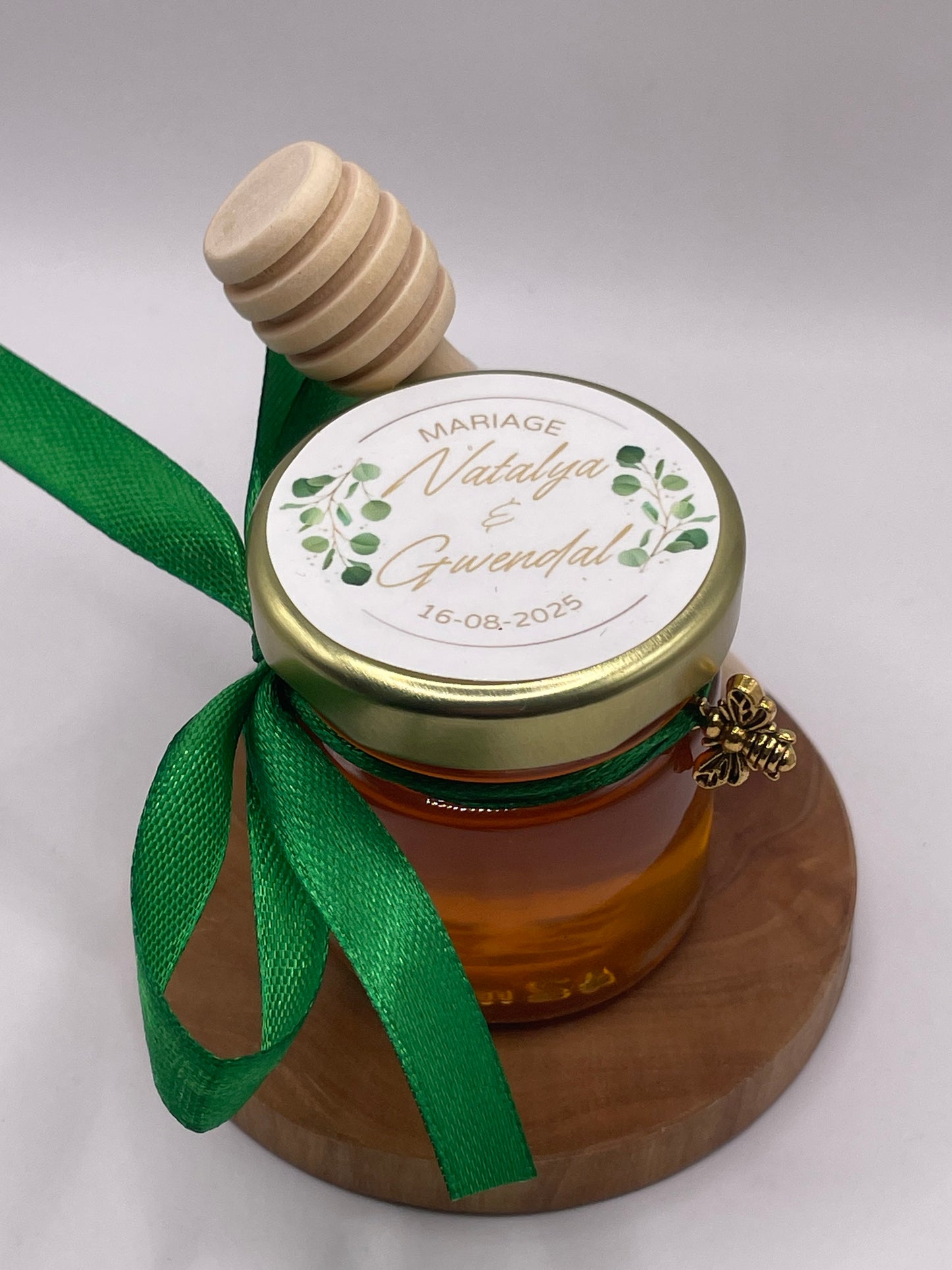 🐝 Cadeaux invités-Pot De Miel 50G à personnaliser Pour Vos Mariages 🐝