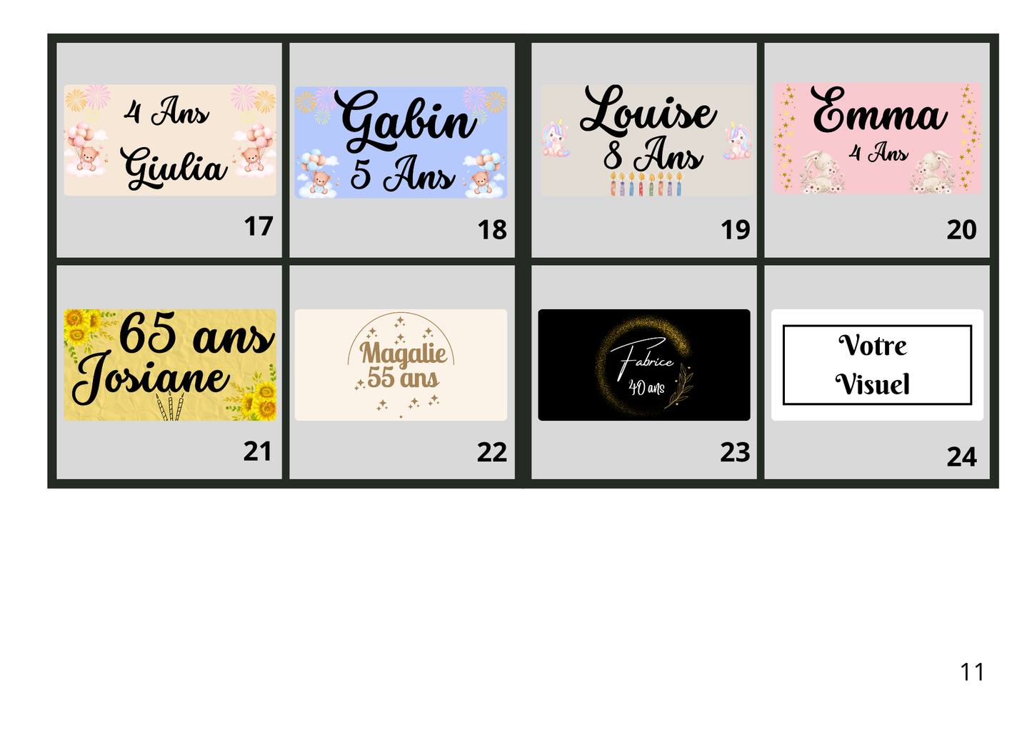 ❤️ Cadeaux invités-Bougie naturel en cire d'abeille à personnaliser Pour Vos Anniversaire 40ml ❤️