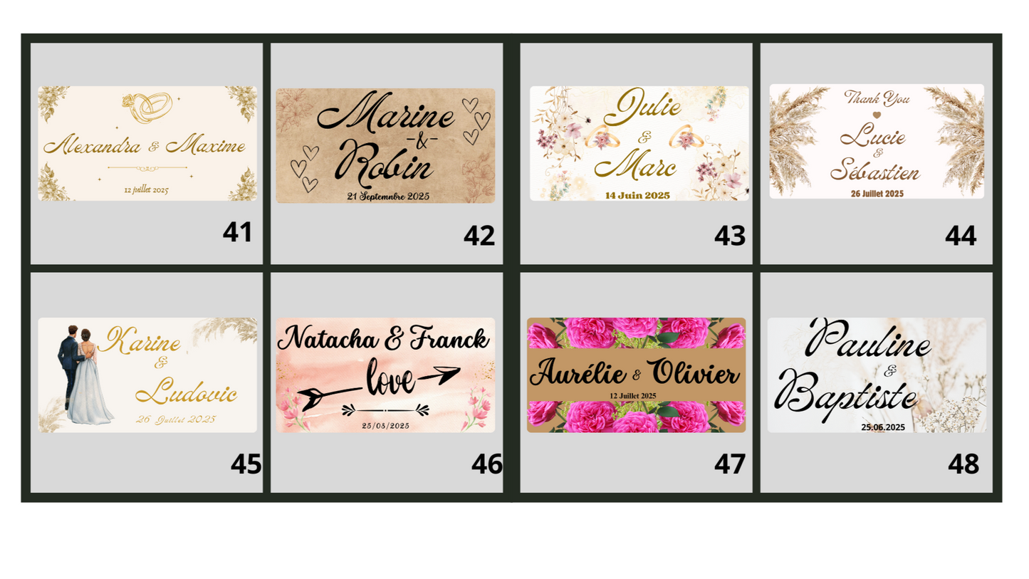 🐝 Pot De Miel 50G à personnaliser Pour Vos Mariages 🐝