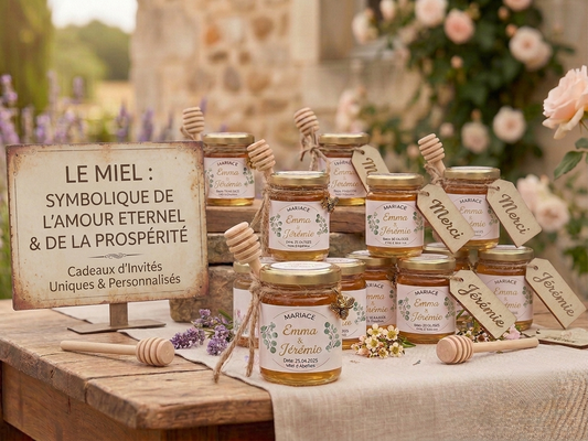 Histoire et Symbolique du Miel au Mariage : Pourquoi Choisir le Miel comme Cadeau d'Invité ?