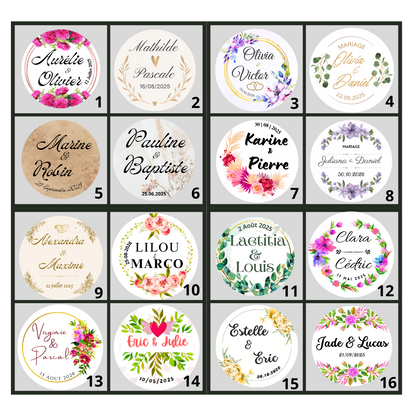 🐝 Pot De Miel 50G à personnaliser Pour Vos Mariages 🐝
