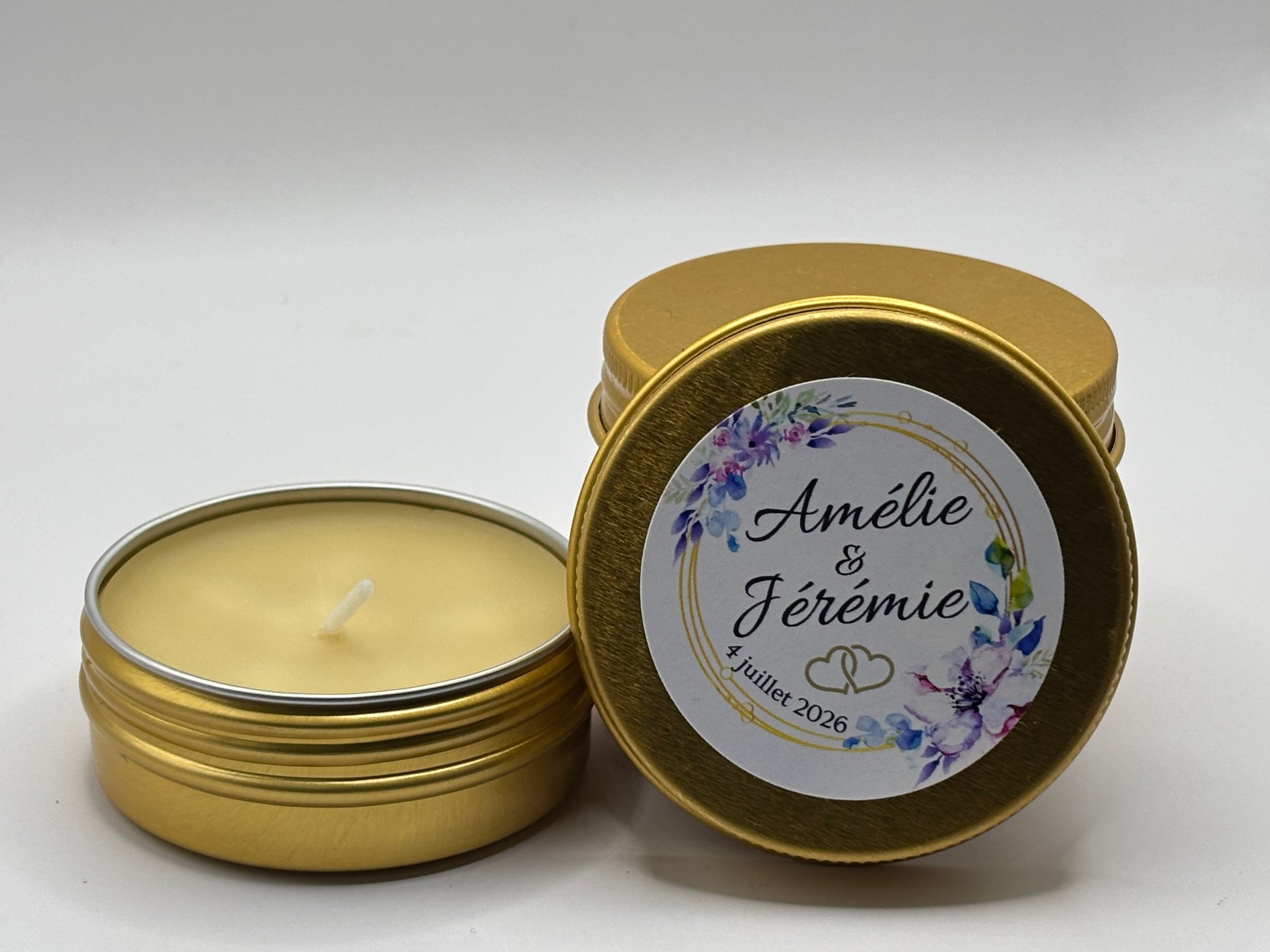Bougie en Cire d’Abeille (30 GR ) – Cadeau d’Invité Mariage Apidelice