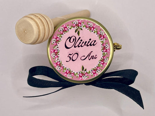 🐝 Pot De Miel 50G à personnaliser Pour Vos Anniversaire 🐝