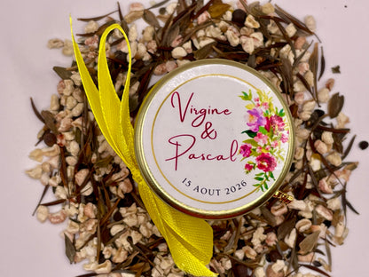 🌸 Pot De Graine De Fleurs 40ml à personnaliser Pour Vos Mariage 🌸