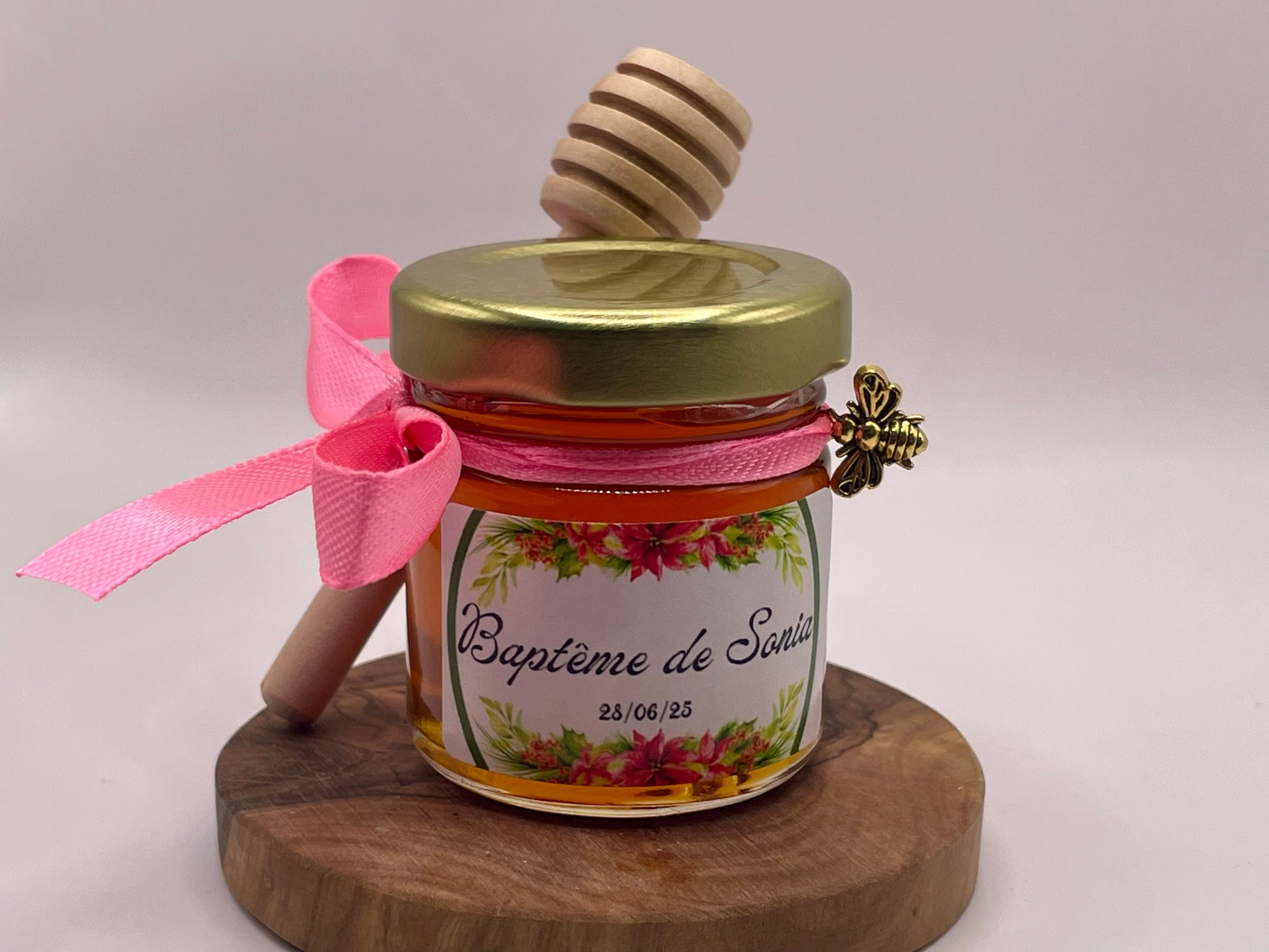 🐝 Echantillon - Cadeaux invités - Pot de 50G de Miel Châtaignier 🐝 Apidelice