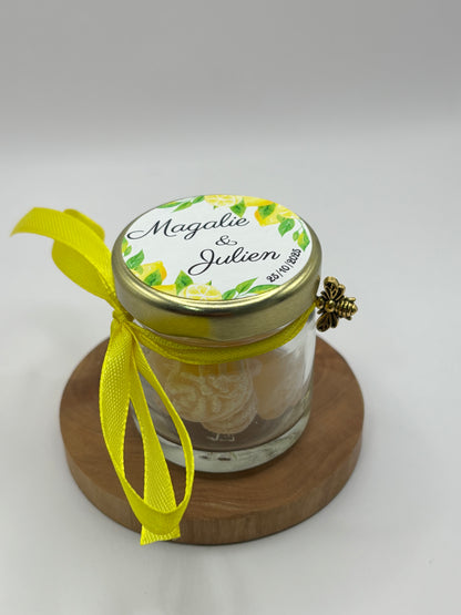 🍬 Cadeaux invités-Pot De Bonbon Au Miel 40m 🍬 Apidelice