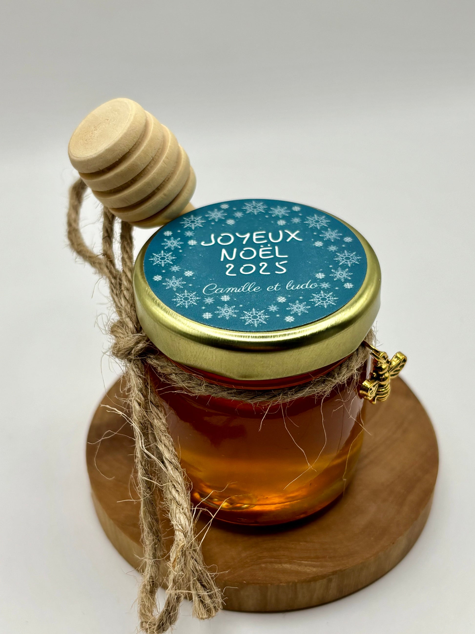 🐝 Noël Cadeaux invités-Pot De Miel 50G à personnaliser Pour Noël  🐝 apidelice