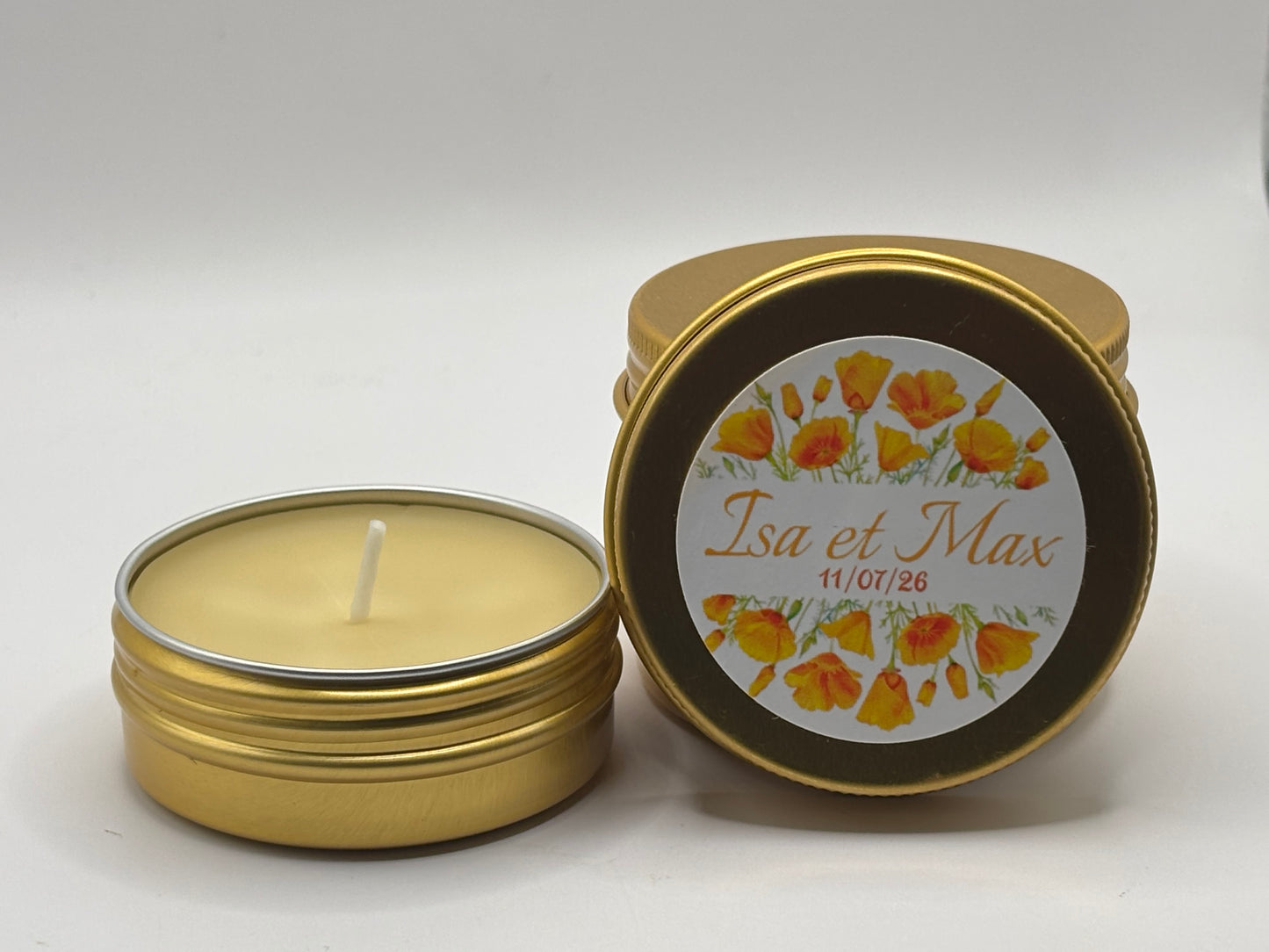 Bougie en Cire d’Abeille (30 GR ) – Cadeau d’Invité Mariage Apidelice
