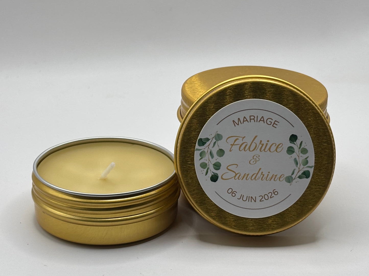Bougie en Cire d’Abeille (30 GR ) – Cadeau d’Invité Mariage Apidelice