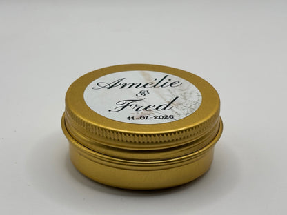 Bougie en Cire d’Abeille (30 GR ) – Cadeau d’Invité Mariage Apidelice