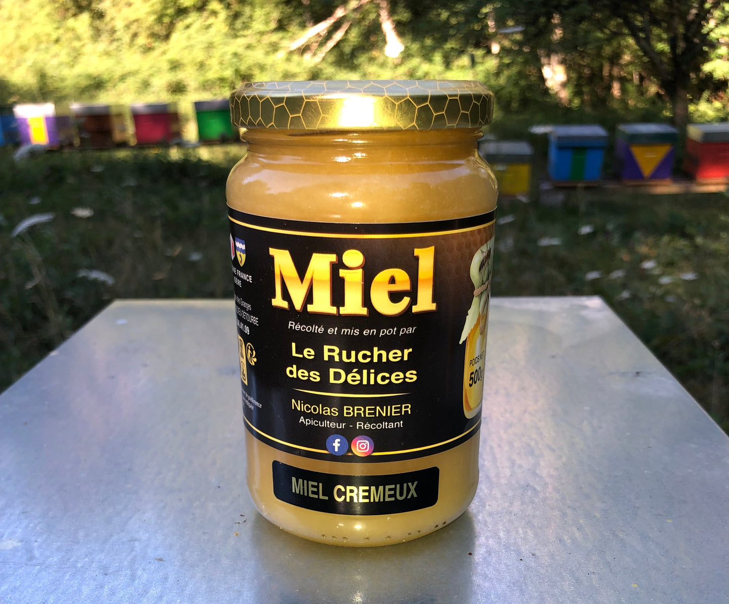 Pot de miel de printemps crémeux Apidelice