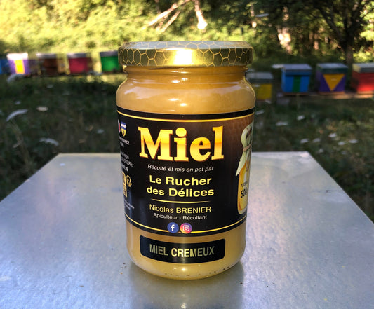 Pot de miel de printemps crémeux Apidelice